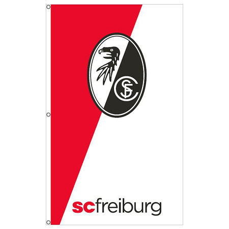 SC Freiburg Hissfahne "Rot-Weiß" 180 x 300 cm Hochformat
