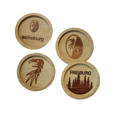SC Freiburg Holz-Untersetzer 4er-Set