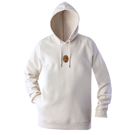 SC Freiburg Hoodie "Lederpatch" natural