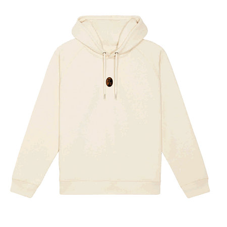 SC Freiburg Hoodie "Lederpatch" natural