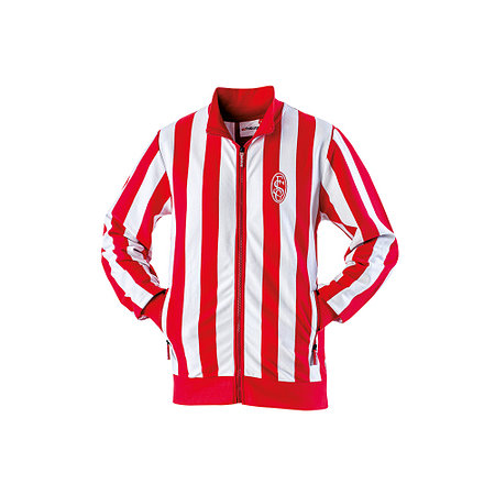 SC Freiburg Jacke "Retro Streifen" rot-weiß