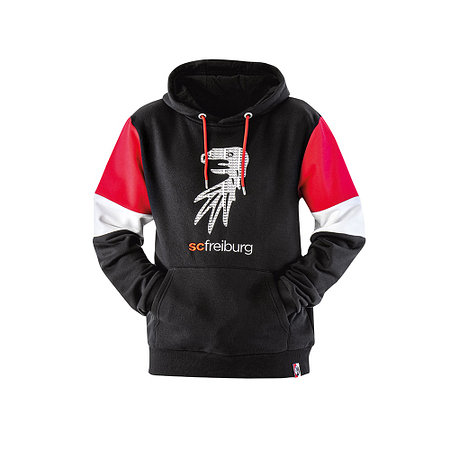 SC Freiburg Kapuzenhoodie "Greif" schwarz