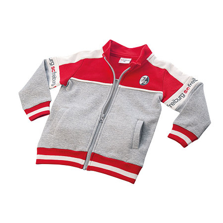 SC Freiburg Kinder Anzugsjacke grau-rot