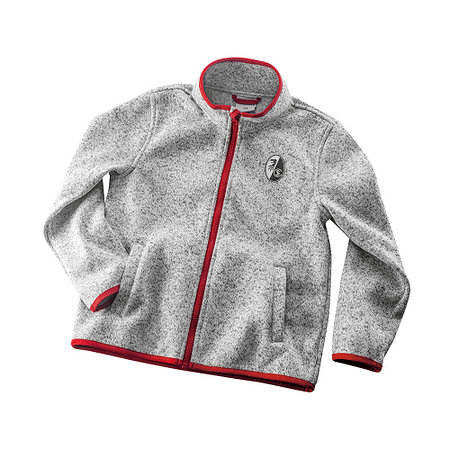 SC Freiburg Kinder Fleecejacke grau