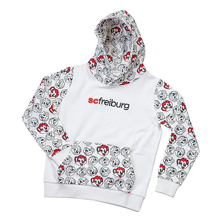 SC Freiburg Kinder-Hoodie "Füchsle" weiß