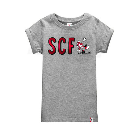 SC Freiburg Kinder T-Shirt "SCF" grau