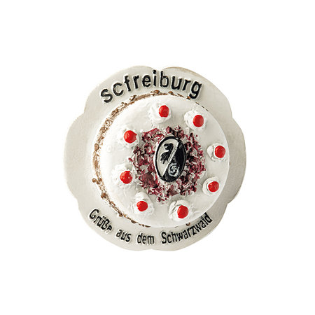 SC Freiburg Magnet "Kirschtorte" Polyresin