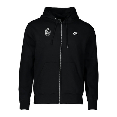 SC Freiburg NIKE Club Sweatjacke schwarz