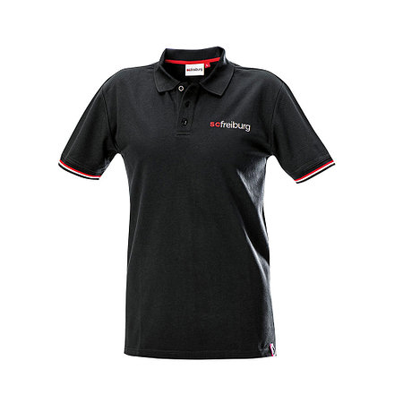 SC Freiburg Polo-Shirt "GOTS Basic" schwarz