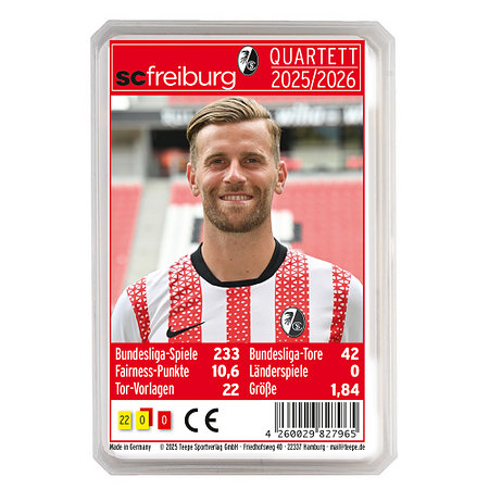SC Freiburg Quartett 25/26 Kartenspiel