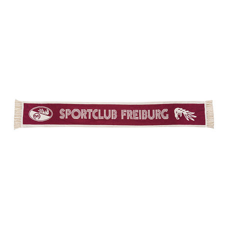 SC Freiburg Schal GOTS "Retro Sportclub Freiburg" bordeaux-beige