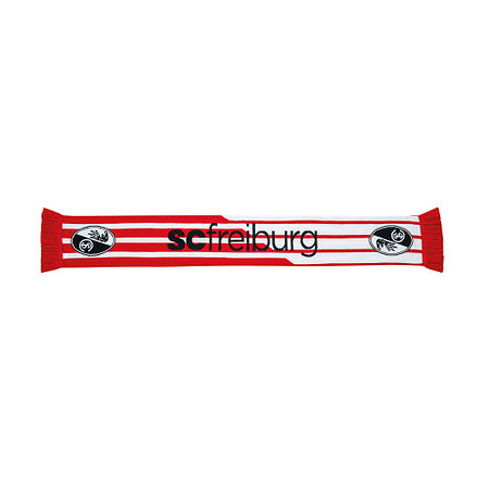 SC Freiburg Schal "Heimtrikot 26/27" rot-weiß vorne