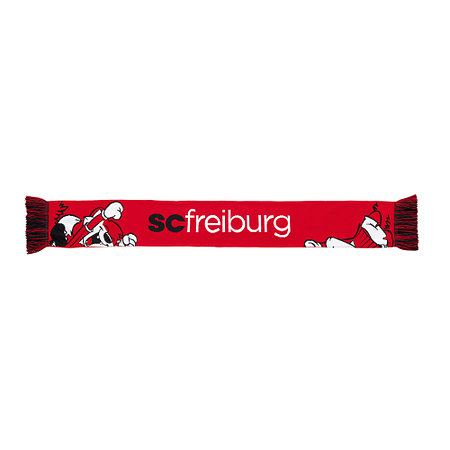 SC Freiburg Schal Kinder "Super Jubelfuchs" rot - Vorderseite