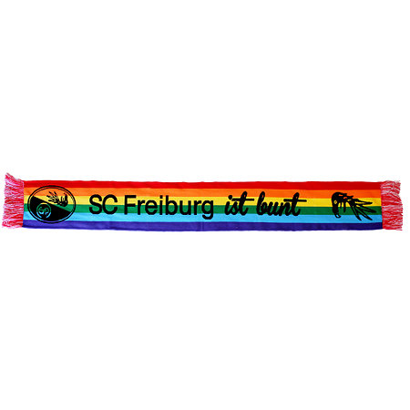 SC Freiburg Schal "SCF ist bunt" - Vorderseite