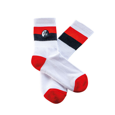 SC Freiburg Socken "Retro" weiß-rot