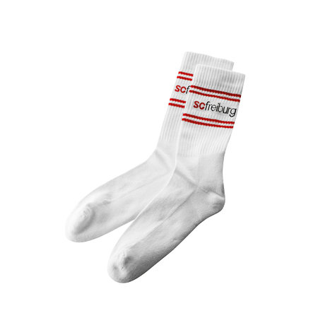 SC Freiburg Socken "Streifen" weiß