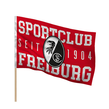 SC Freiburg Stockfahne "1904" 150 x 100 cm