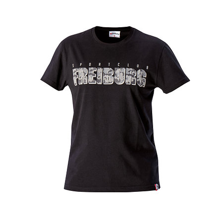 SC Freiburg T-Shirt "Camo Schriftzug" schwarz