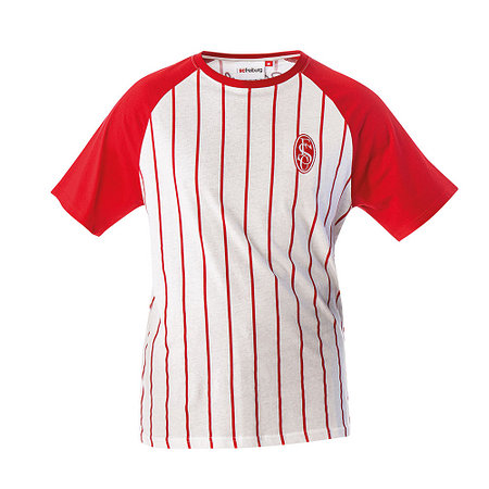 SC Freiburg T-Shirt "Retro Streifen" rot-weiß