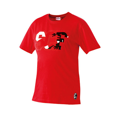 SC Freiburg T-Shirt "SCF Outline" rot