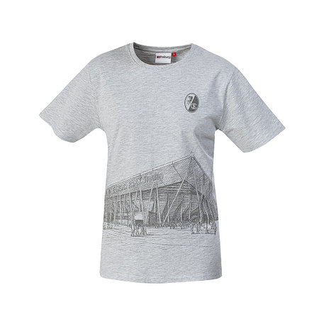 SC Freiburg T-Shirt "Stadion" grau