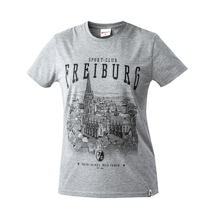 SC Freiburg T-Shirt "Stadt Freiburg" grau