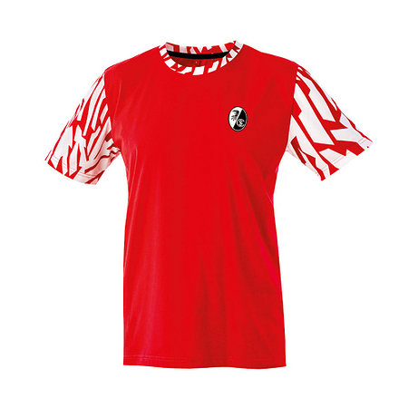 SC Freiburg T-Shirt Upcycling "Heim" rot