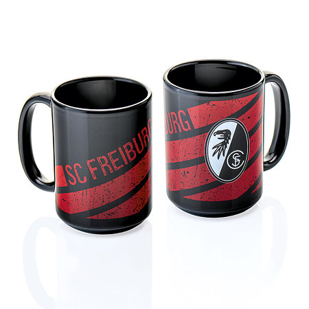 SC Freiburg Tasse "Jumbo" schwarz-rot