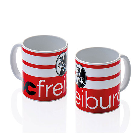 SC Freiburg Tasse "Weiß-Rot" weiß-rot