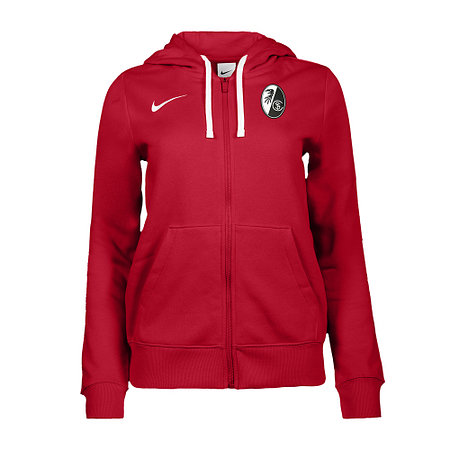 SC Freiburg Team ZIP Hoodie Frauen NIKE rot