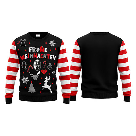 SC Freiburg Weihnachtspullover 25/26 rot