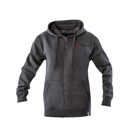 SC Freiburg Zip-Jacke Basic "Schriftzug" grau