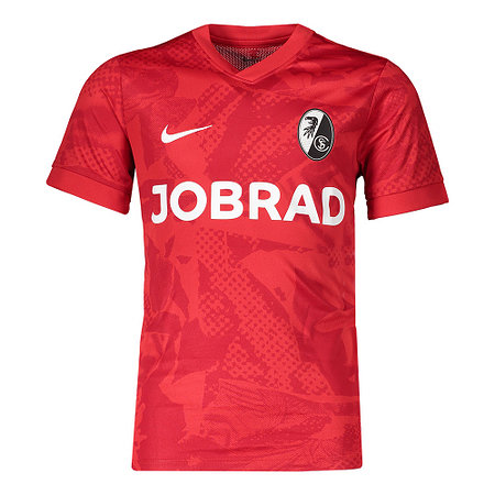 SCF Aufwärm-T-Shirt Kinder NIKE 25/26 rot vorne
