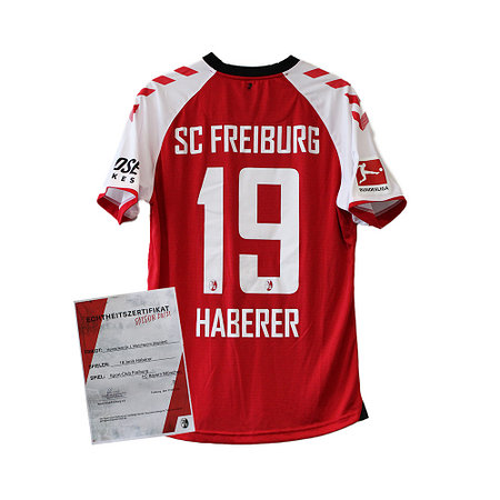 SCF Matchworn | Heimtrikot 20/21 | SCF vs. FCB | 19. Haberer | sign. |
