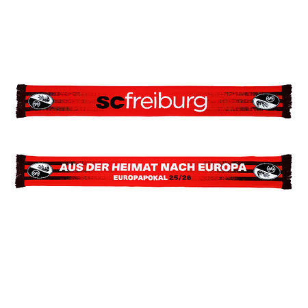 SCF Schal HD "Aus der Heimat nach Europa" 25/26 rot