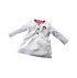 SC Freiburg Baby-Kleid "Streifen" weiß-grau (1)