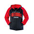 SC Freiburg Zip-Hoodie "Rot-Schwarz" schwarz rot (1)