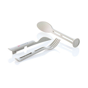 Besteckset 3er To Go "koziol - organic" sand 3er Set