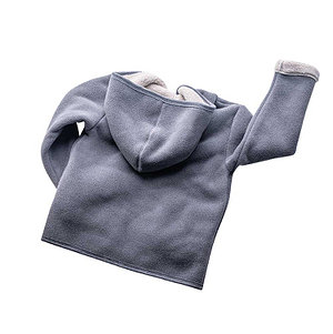 SC Freiburg Babyjacke Teddyfleece grau