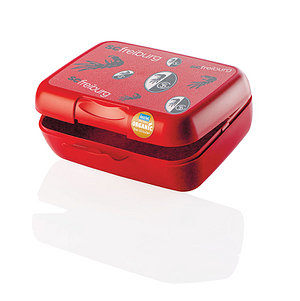 SC Freiburg Brotdose "koziol - organic" rot