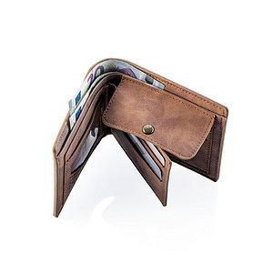 SC Freiburg Geldbeutel "Logo" braun 11 x 9 cm