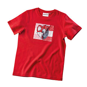 SC Freiburg Kinder T-Shirt "Pailletten" rot