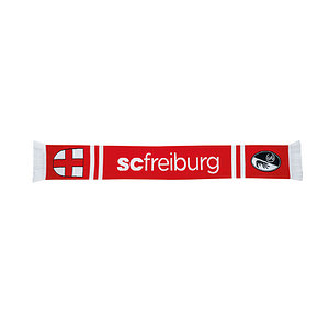 SC Freiburg Schal HD "Skyline" rot-weiß