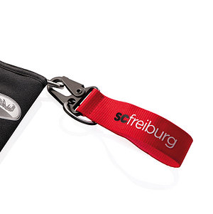SC Freiburg Schlüsselanhänger mit Karabiner rot