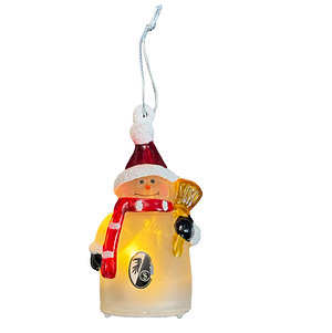 SC Freiburg Schneemann mit LED "Wappen" Acryl