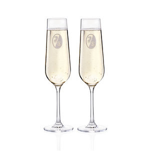 SC Freiburg Sektglas "Wappen" 2er-Set