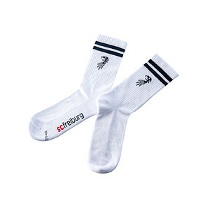 SC Freiburg Sportsocken "Greif" 2er Set grau-weiß