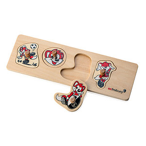 SC Freiburg Steckpuzzle "Füchsle" 4 Teile