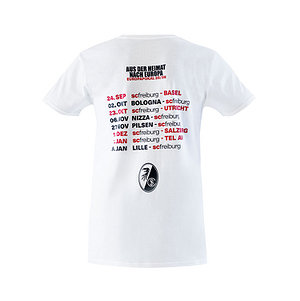 SC Freiburg T-Shirt "Europapokal" 25/26 weiß