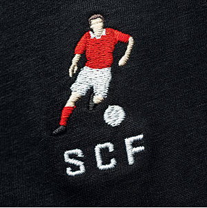 SC Freiburg T-Shirt "Fussballspieler" schwarz